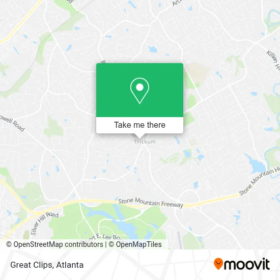 Great Clips map