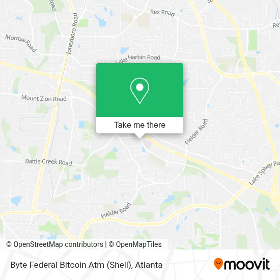 Byte Federal Bitcoin Atm (Shell) map