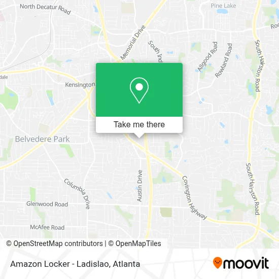 Amazon Locker - Ladislao map