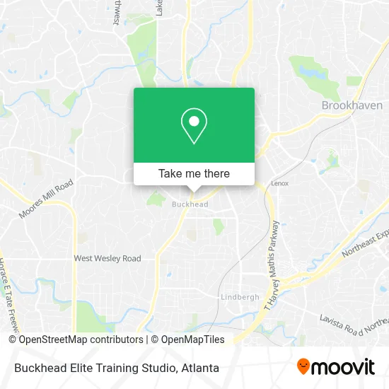 Buckhead Elite Training Studio map