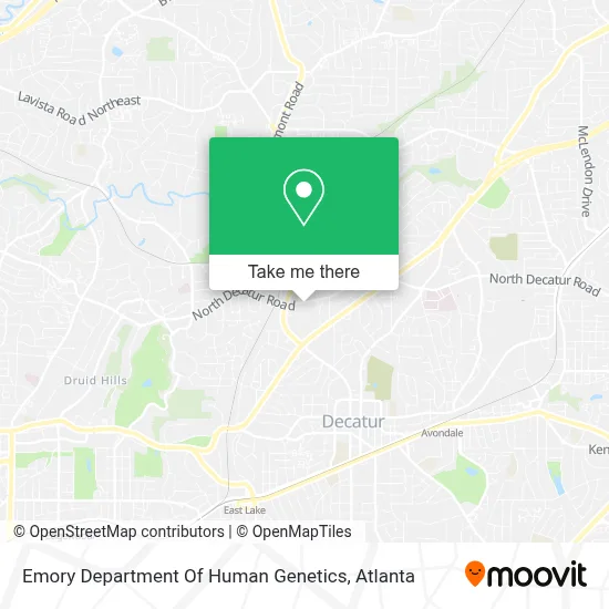 Emory Department Of Human Genetics map
