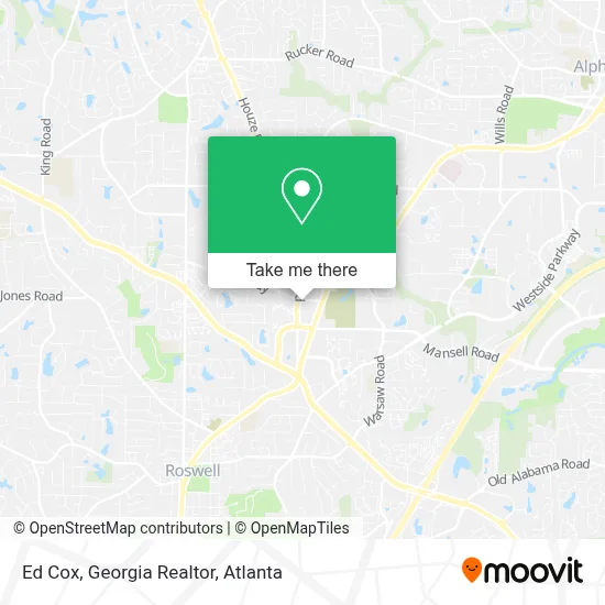 Ed Cox, Georgia Realtor map