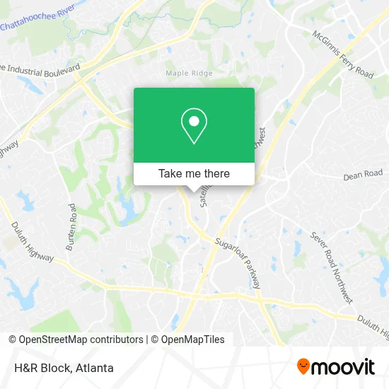 H&R Block map