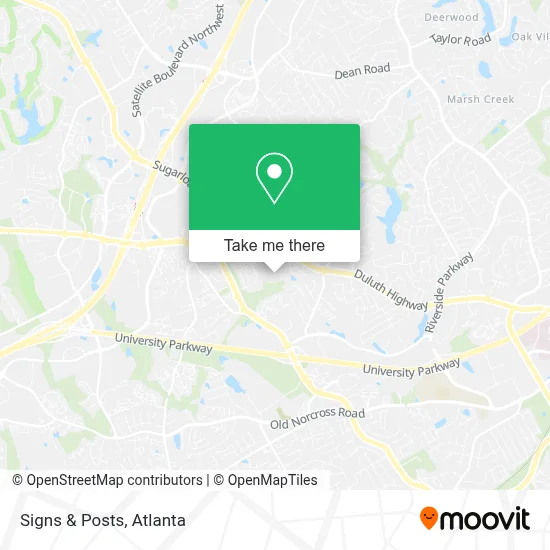 Signs & Posts map