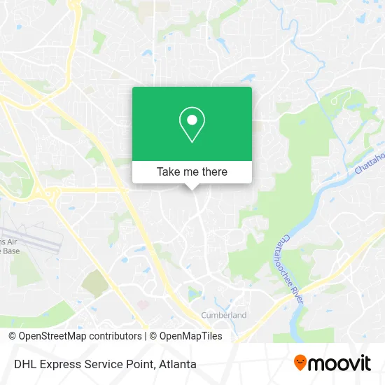 DHL Express Service Point map