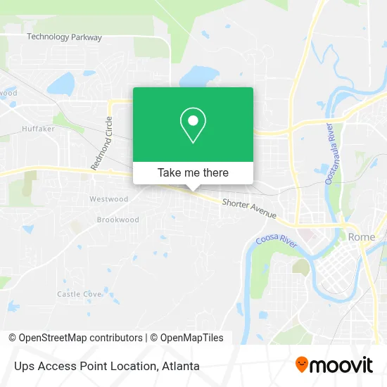 Ups Access Point Location map