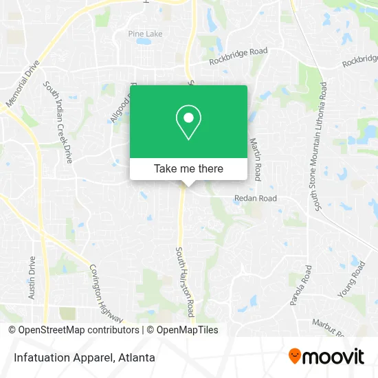 Infatuation Apparel map