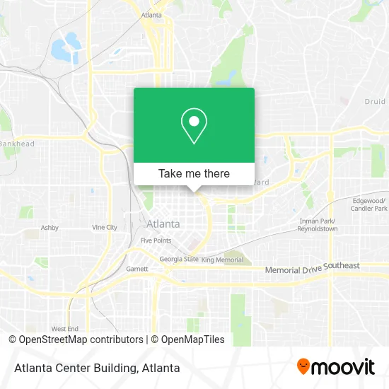 Atlanta Center Building map