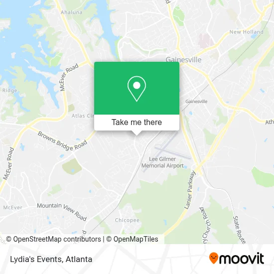 Lydia's Events map