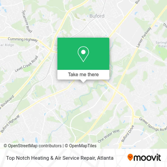 Top Notch Heating & Air Service Repair map