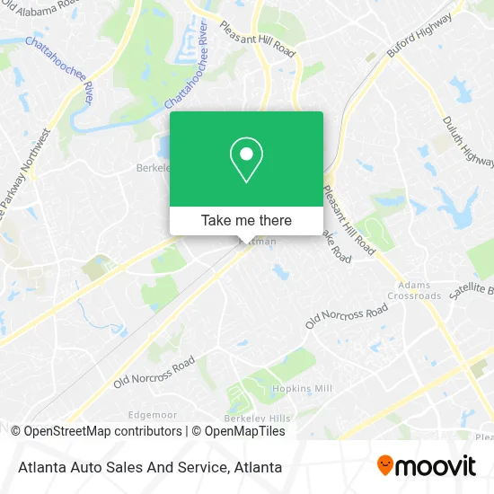 Atlanta Auto Sales And Service map