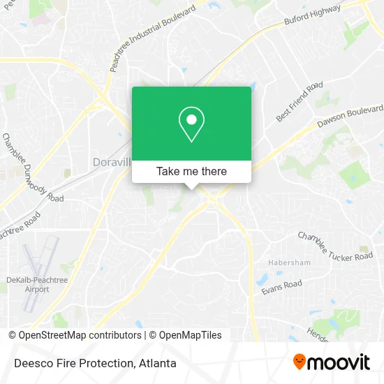 Deesco Fire Protection map