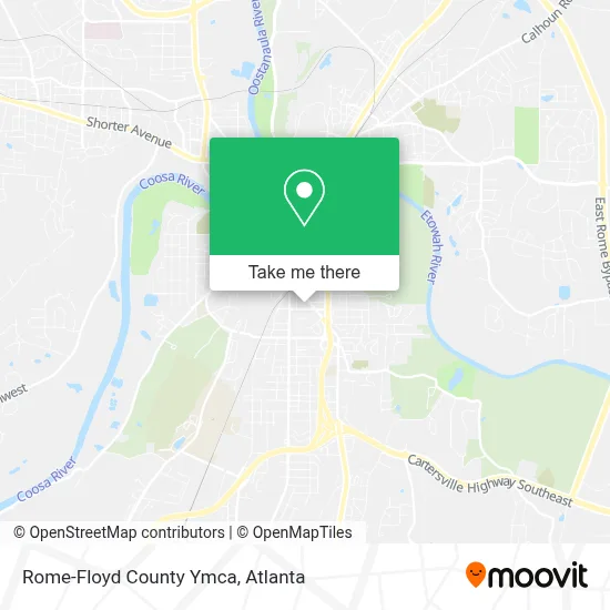 Rome-Floyd County Ymca map