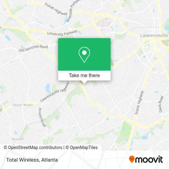 Total Wireless map
