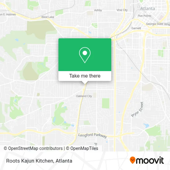 Roots Kajun Kitchen map
