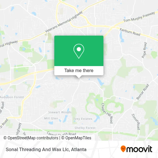 Sonal Threading And Wax Llc map