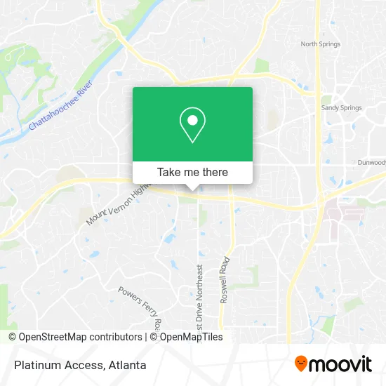 Platinum Access map