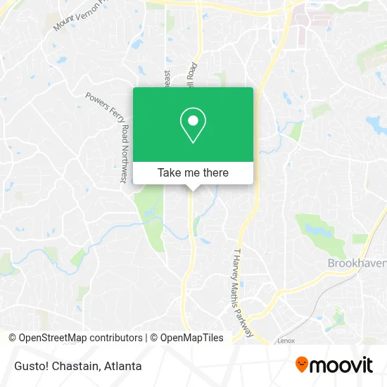 Gusto! Chastain map