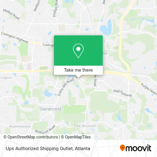 Ups Authorized Shipping Outlet map