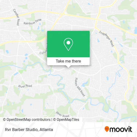 Rvr Barber Studio map