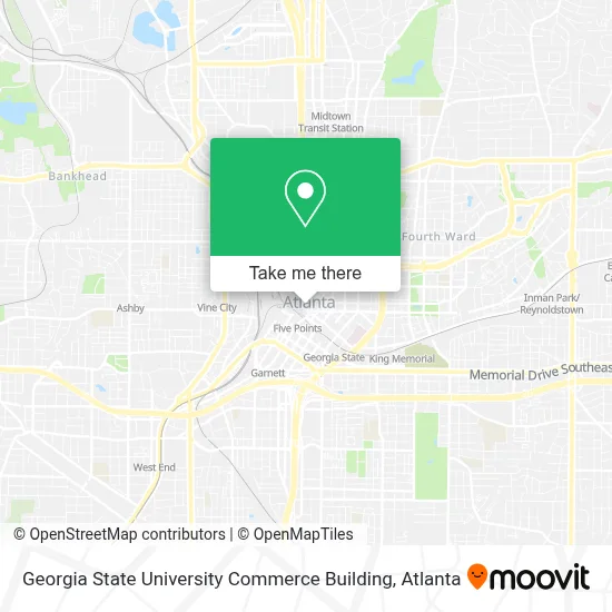Georgia State University Commerce Building map