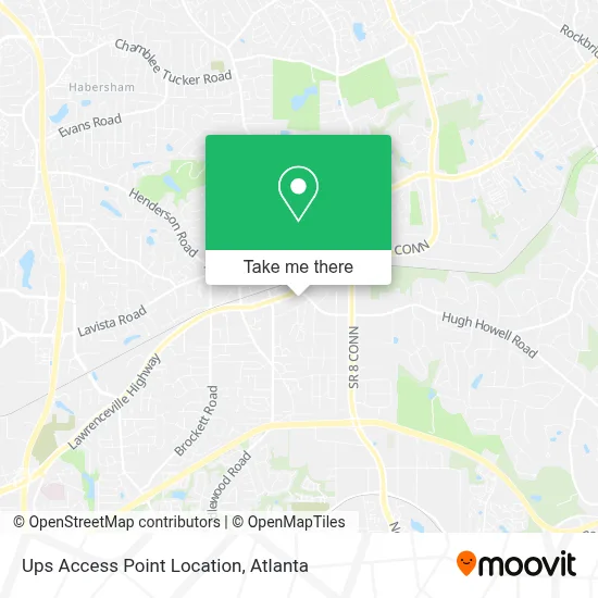 Ups Access Point Location map