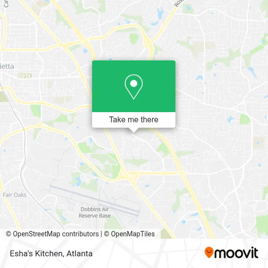Esha's Kitchen map