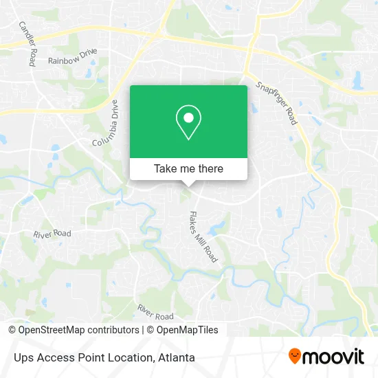 Ups Access Point Location map