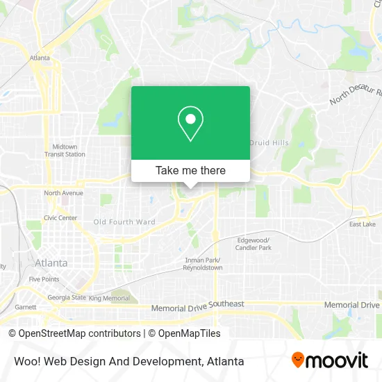 Woo! Web Design And Development map