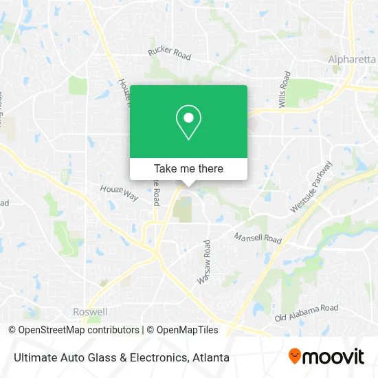 Ultimate Auto Glass & Electronics map