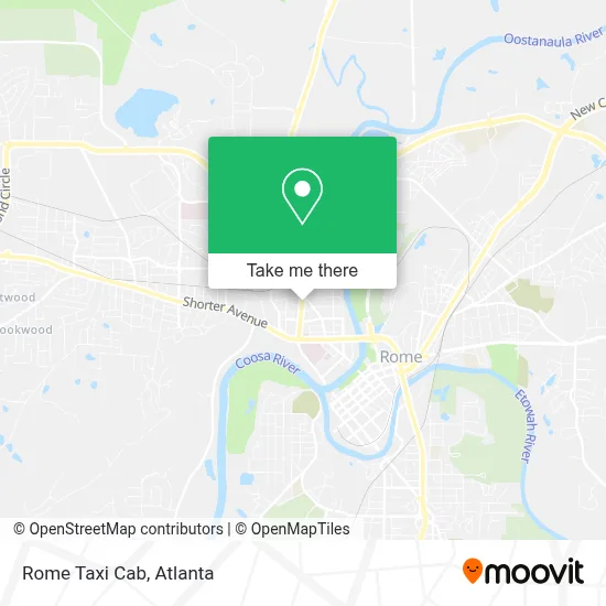 Rome Taxi Cab map