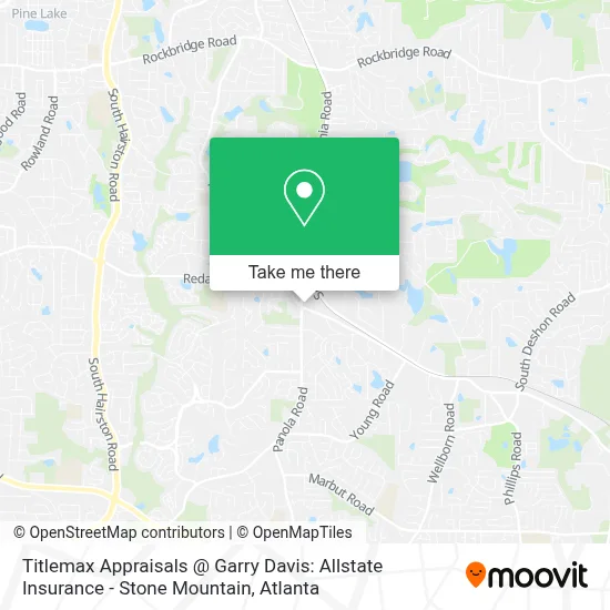 Titlemax Appraisals @ Garry Davis: Allstate Insurance - Stone Mountain map