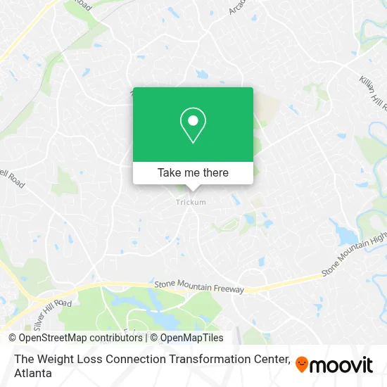 The Weight Loss Connection Transformation Center map