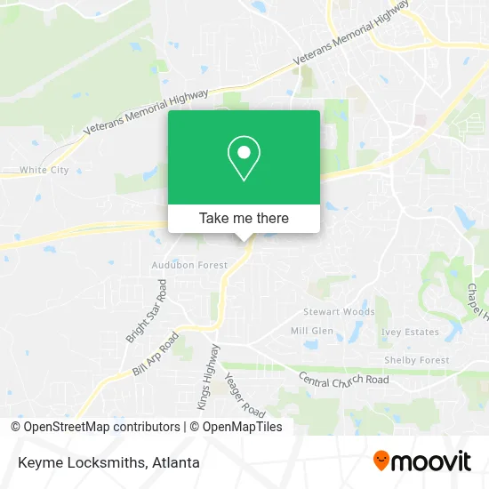 Keyme Locksmiths map
