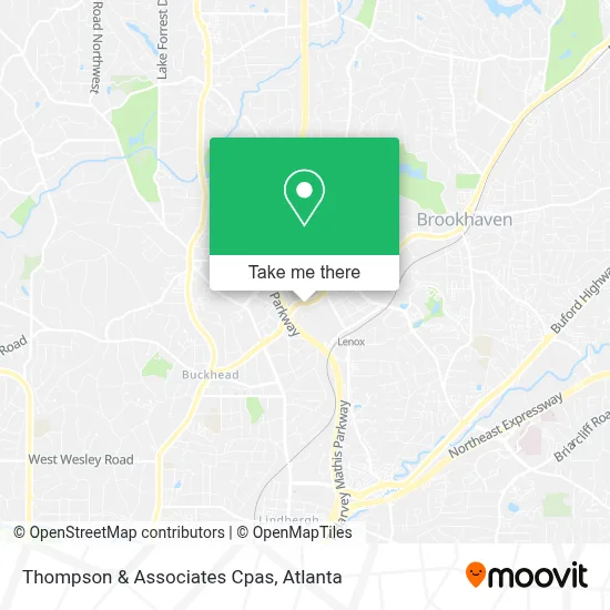 Thompson & Associates Cpas map