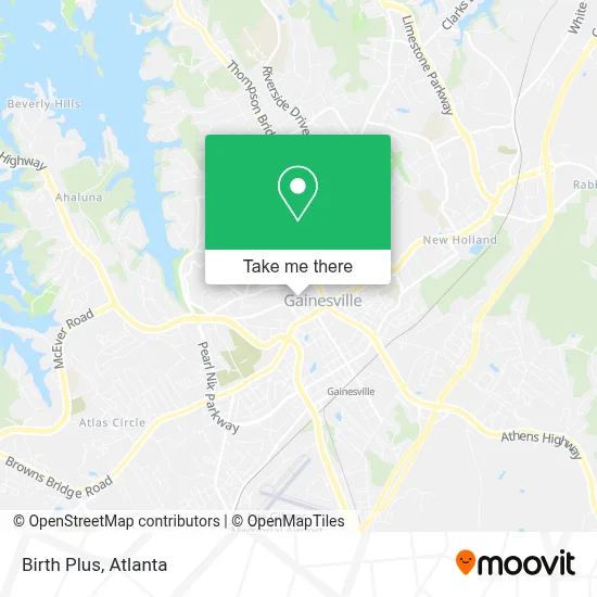 Birth Plus map