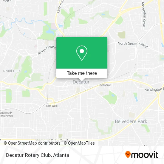 Decatur Rotary Club map
