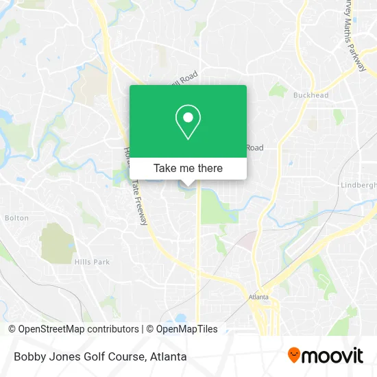 Bobby Jones Golf Course map