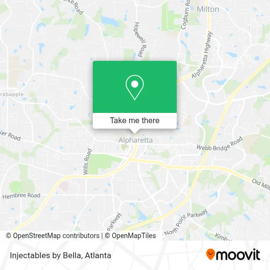Injectables by Bella map
