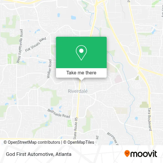 God First Automotive map