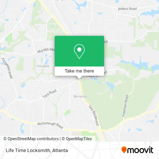 Life Time Locksmith map