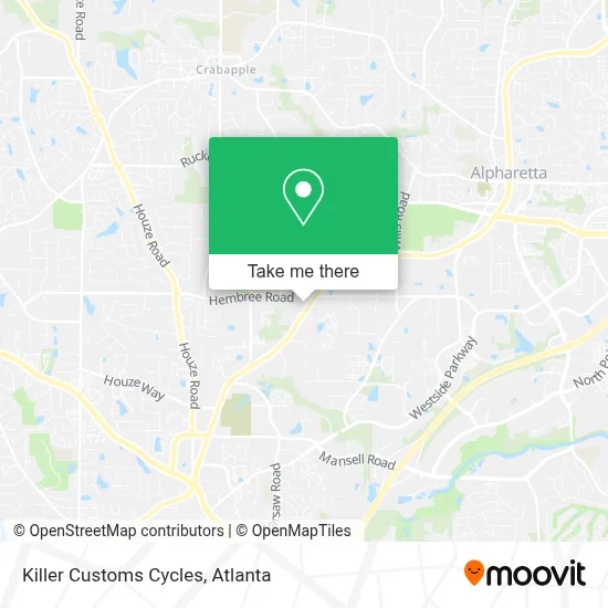 Killer Customs Cycles map