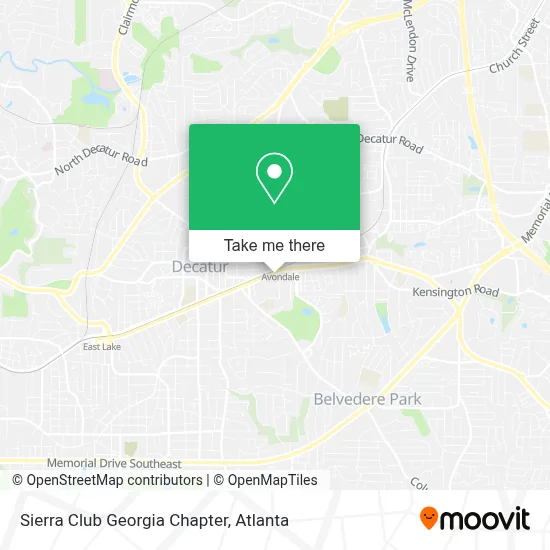 Sierra Club Georgia Chapter map