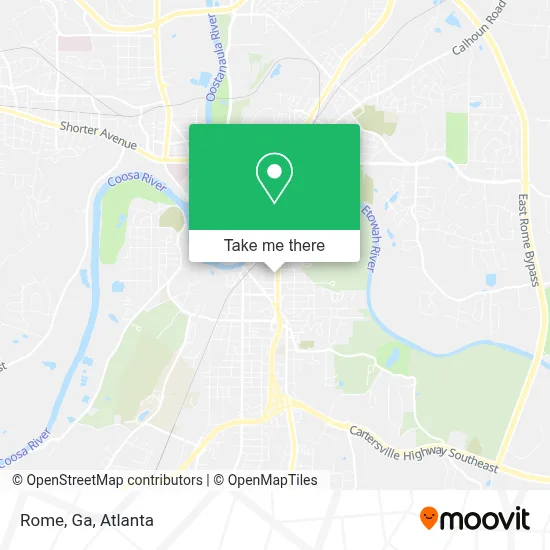 Rome, Ga map