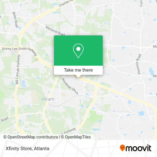 Xfinity Store map