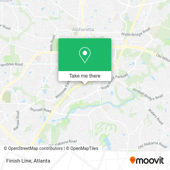 Finish Line map