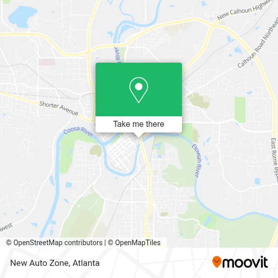 New Auto Zone map