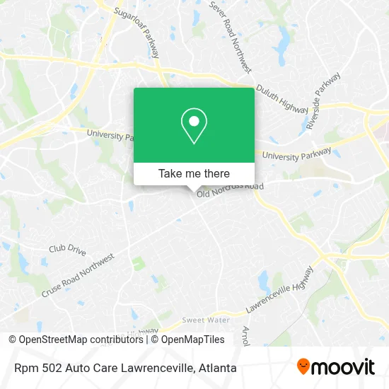 Rpm 502 Auto Care Lawrenceville map