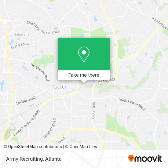 Army Recruiting map
