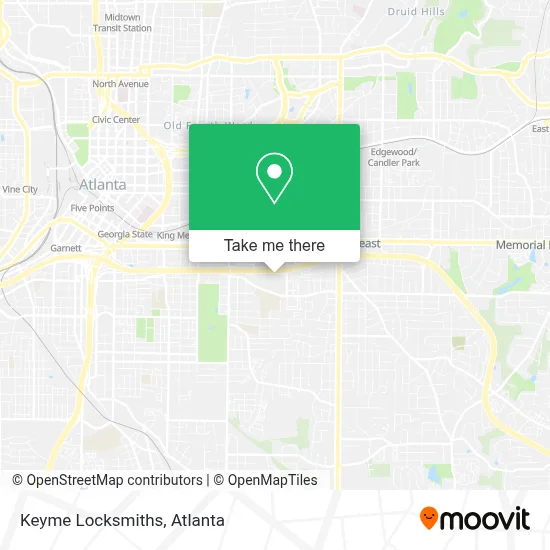 Keyme Locksmiths map